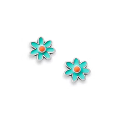 Enamel Mini Flower Studs