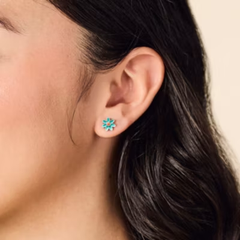 Enamel Mini Flower Studs