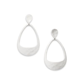 Hammered Open Drop Earrings