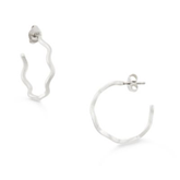 Squiggle Hoop Earrings