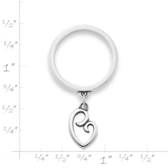 Delicate Mother's Love Charm Dangle Ring