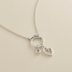 "Mom" Changeable Charm Necklace