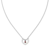 Dancing Gemstone Heart Necklace