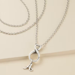 Endless Love Changeable Charm Holder Necklace