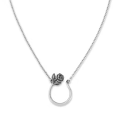 Rose Changeable Charm Holder Necklace