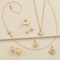 Delicate Pave Diamond Hoops