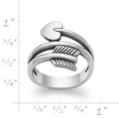 Arrow and Heart Ring