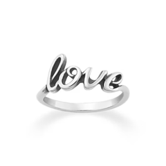 "Love" Script Ring