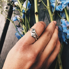 Petite Signet Initial Ring