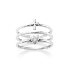 Faith and Love Ring Set