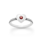 Keepsake Heart Birthstone Ring