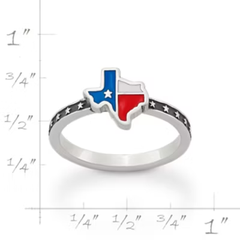 Enamel Lone Star State Ring