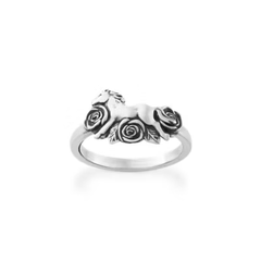 Horse and Roses Ring
