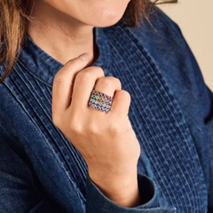 Gemstone Stacker Ring