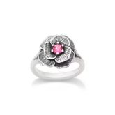 Gemstone Floral Ring
