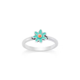 Enamel Mini Flower Ring