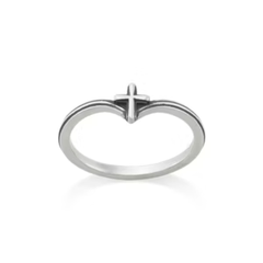 Chevron Cross Ring