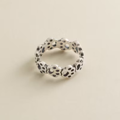 Connected Paw Prints Ring