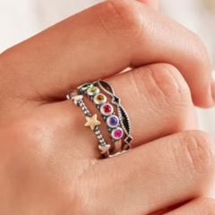 Enamel Cordoba Stacker Ring