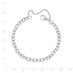 Twisted Wire Cable Charm Bracelet