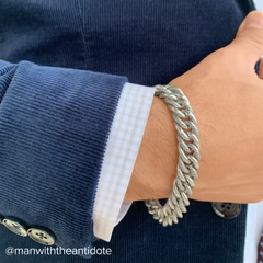 Bold Twisted Link Curb Bracelet