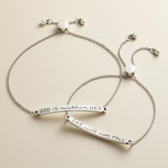God is Within Her Slider Bracelet