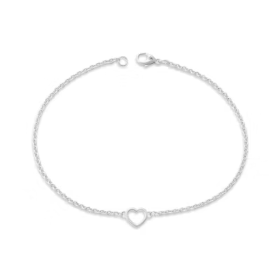 Heart Station Charm Anklet