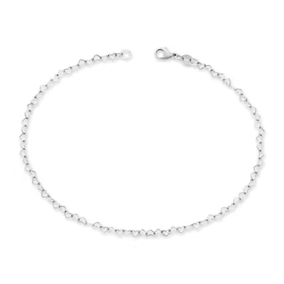 Delicate Connected Hearts Anklet