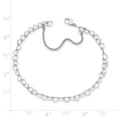 Light Connected Hearts Charm Bracelet