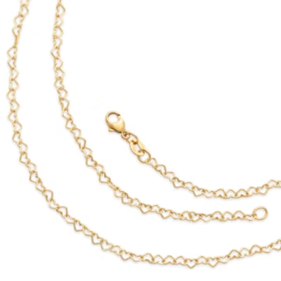 Delicate Connected Hearts Chain