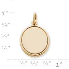 Engravable Disc Charm
