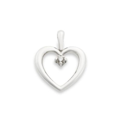 Heart with Diamond Pendant