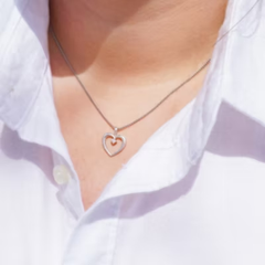 Heart with Diamond Pendant