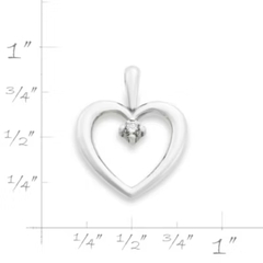 Heart with Diamond Pendant
