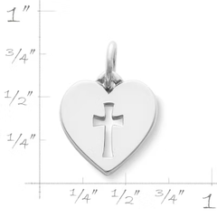 Crosslet Heart Charm