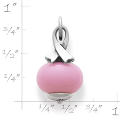 Awareness Ribbon Art Glass Charm