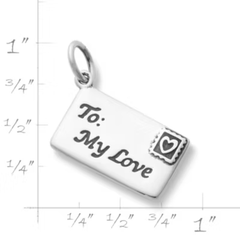 Enamel Love Letter Charm