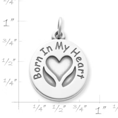 "Born In My Heart" Adoption Charm