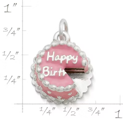 Enamel Birthday Cake Charm
