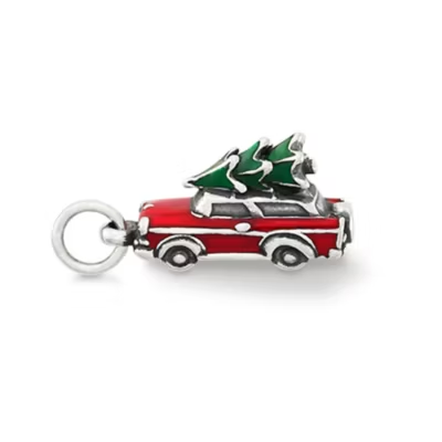 Enamel Family Christmas Tree Charm