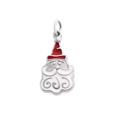 Enamel Sweet Santa Charm