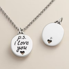 "P.S. I Love You" Charm