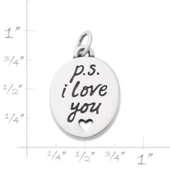 "P.S. I Love You" Charm
