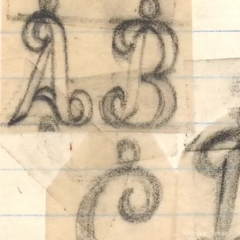 Heart Script Initial Charm