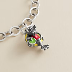 Enamel Party Frog Charm