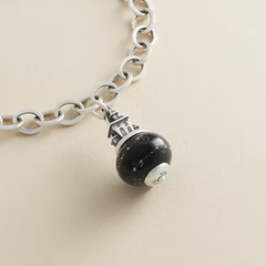 Haunted House Art Glass Charm