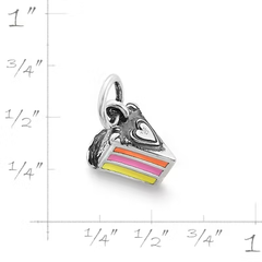 Enamel Layer Cake Charm