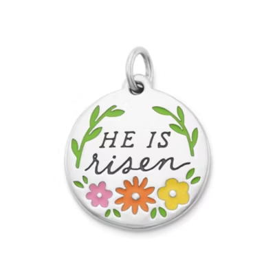 Enamel "He is Risen" Charm
