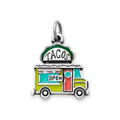 Enamel Taco Truck Charm