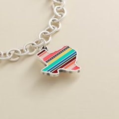 Enamel Texas Serape Charm